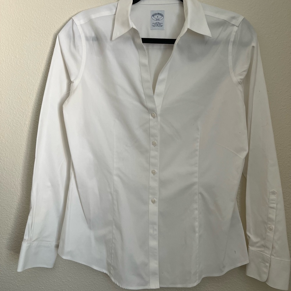 Woman’s Brooks Brothers white dress shirt